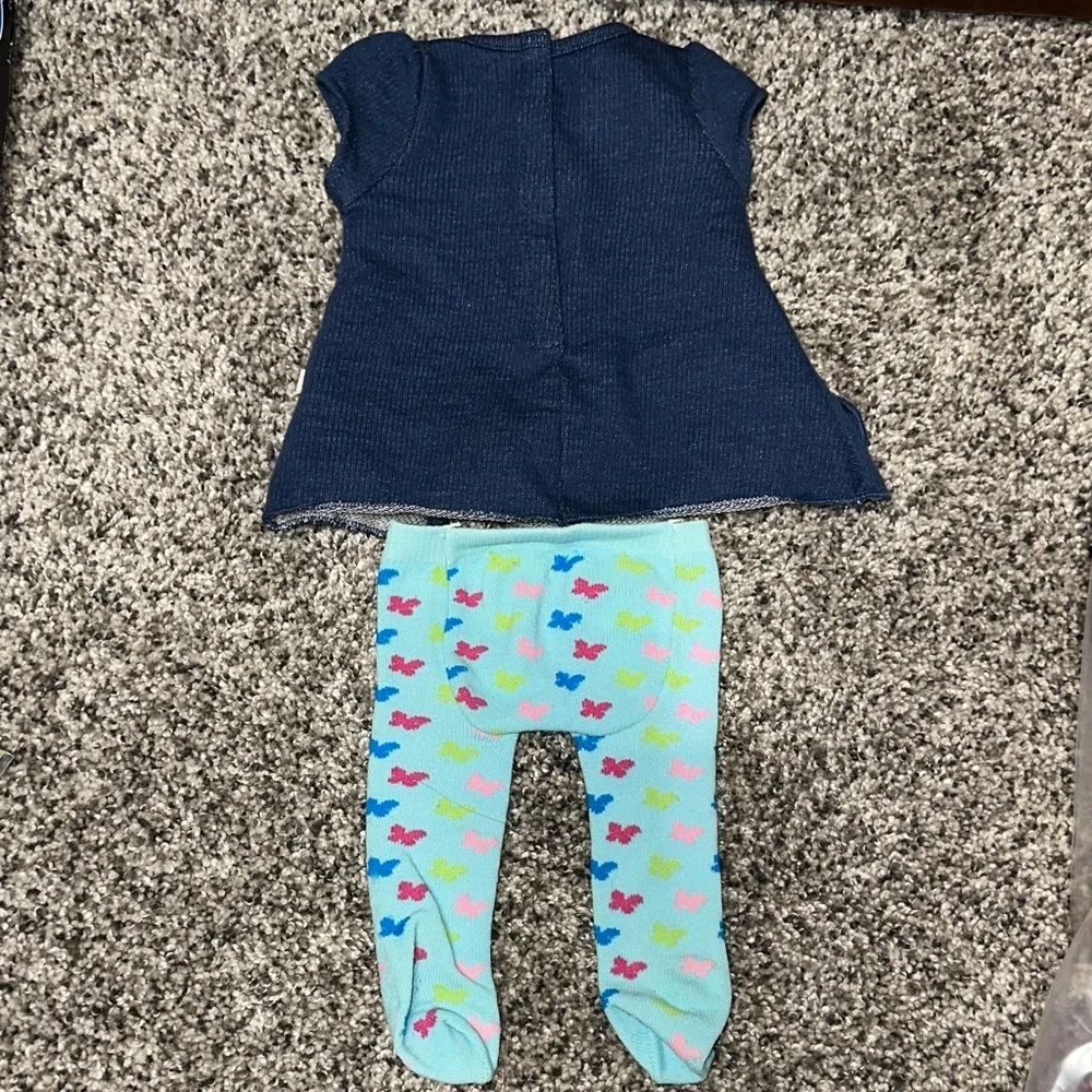 Adorable Female Twin Doll 2 pc Dress Set